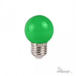 Lâmpada LED Bolinha 1W 127V E27 Verde